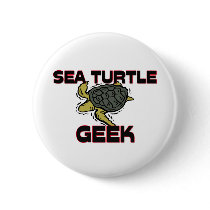Sea Turtle Geek buttons