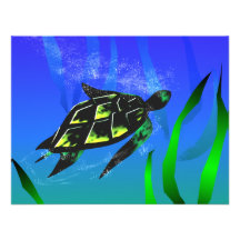 Sea Turtle Invitation