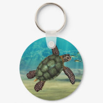 Sea Turtle Keychain by mariannegilliand Sea Turtle Keychain