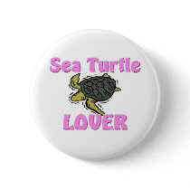 Sea Turtle Lover buttons