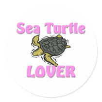 Sea Turtle Lover stickers