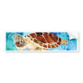 sea turtle marine sealife watercolor painting bumper sticker
