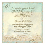 Sea Turtle Modern Coastal Ocean Beach Swirls Style Custom Invite