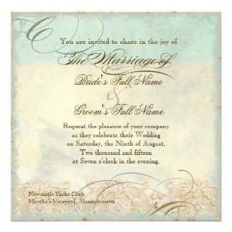 Sea Turtle Modern Coastal Ocean Beach Swirls Style Personalized Invite