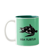 SEA TURTLE MUG by Paintedlynx SEA TURTLE MUG