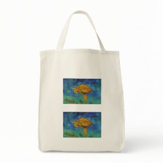 Sea Turtle Organic Grocery Bag bag