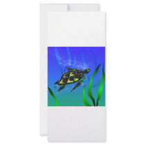 Sea Turtle Custom Rack Cards
