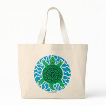 Sea Turtle Recycling Symbols Tote Bag