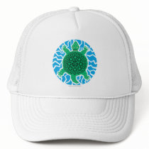 Sea Turtle Recycling Symbols Mesh Hat