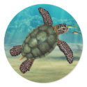 Sea Turtle Sticker by mariannegilliand Sea Turtle Sticker
