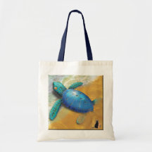 Sea Turtle Tote Bags