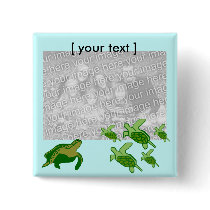 Sea turtles template button