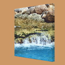 Sea Washed Rocks Wrapped Canvas canvas prints