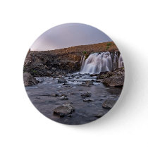 Sea Waterfall #1 buttons by icelandphotoblog Sea Waterfall #1 buttons