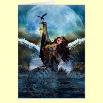 Sea Witch Digital Art Blank Note Card cards