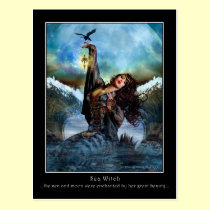 Sea Witch Digital Art Postcard postcards