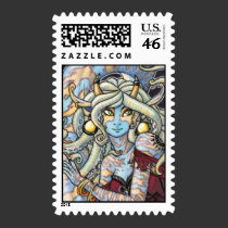 Sea witch postage stamps stamps