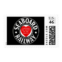 Seaboard Air Line Railway Heart Logo Postage Stamps