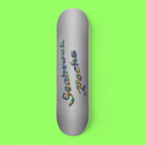 Seabrook Brushed Metal Skateboard skateboards