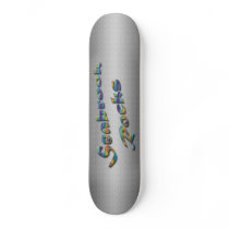 Seabrook Brushed Metal Skateboard