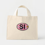 Seabrook Island Oval Design. Canvas Bag