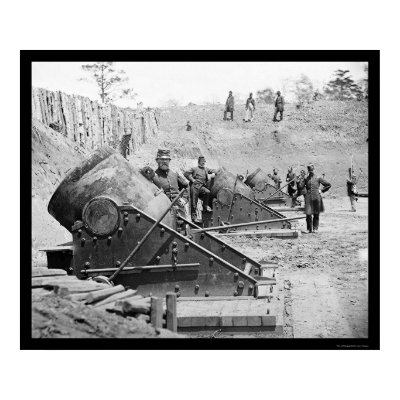 Seacoast Mortars at Yorktown, VA 1862 Poster by lc_civilwar