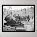 Seacoast Mortars at Yorktown, VA 1862 Poster