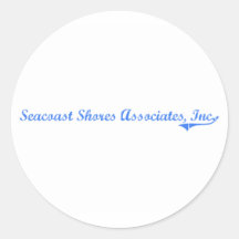 Seacoast Shores Associates Inc. Massachusetts Clas Round Sticker