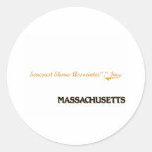 Seacoast Shores Associates Inc. Massachusetts Clas Round Stickers