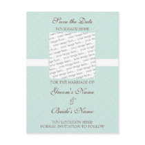 Seafoam Eggshell Save the Date Postcard