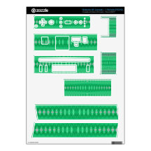 Seafoam Green Abstract Nintendo Wii Decal