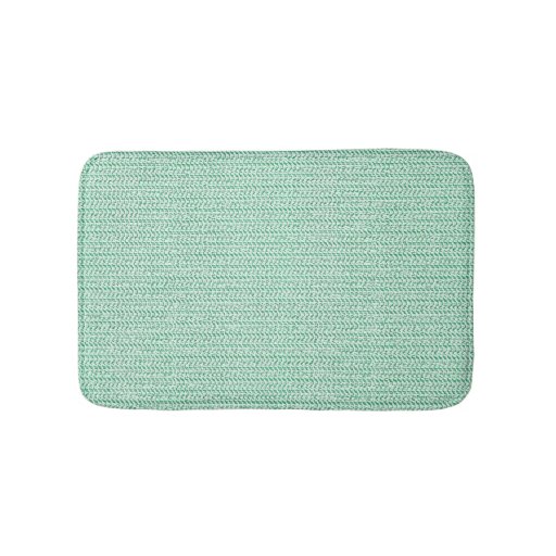Seafoam Green Weave Mesh Look Bath Mats Zazzle