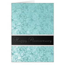 Seafoam Lace Anniversary Cards