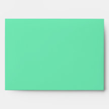 Seafoam Mint Green Zigzgag Pattern Envelope