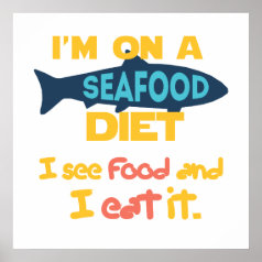 Seafood Diet Print