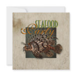 Seafood fish party personal corporate personalized invitation
