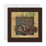 Seafood fish party personal corporate custom invite