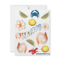 Seafood! invitations by Gourmand2go Seafood! invitations