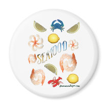 Seafood! Refrigerator Magnet