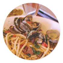 Seafood Pasta Clams Food stickers