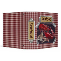 Seafood Recipes binders by RainbowCards Seafood Recipes binders