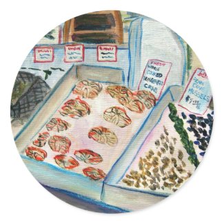 Seafood Sale Sticker (Pike Place Seattle) sticker