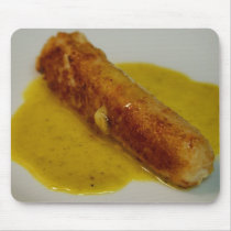 Seafood Sausages With Saffron Sauce mousepads by lifesphere Seafood Sausages With Saffron Sauce mousepads