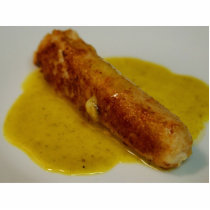 Seafood Sausages With Saffron Sauce photo sculptures by lifesphere Seafood Sausages With Saffron Sauce photo sculptures