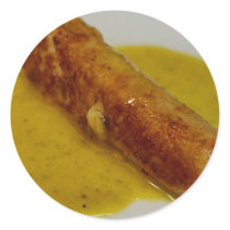 Seafood Sausages With Saffron Sauce stickers