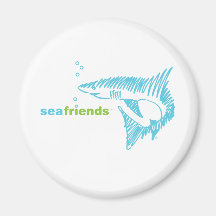SeaFriends Shark Refrigerator Magnet