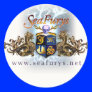 SeaFurys Shield (white) Stickers