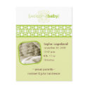 Seagrass Delight Birth Announcement Postcard by minkideluxe Seagrass Delight Birth Announcement Postcard