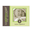 Seagrass Precious Angel Flat Birth Announcement postcards by minkideluxe Seagrass Precious Angel Flat Birth Announcement postcards
