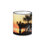 Seagrove Beach, Florida - Sunset and palm trees Mugs
